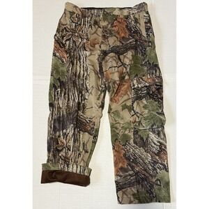 CABELAS Super Slam - Men's VTG Realtree Camo Lined Hunting Pants USA - Size 36